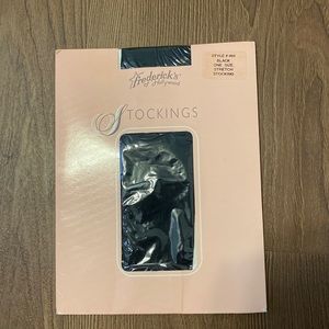 Vintage Deadstock Fredricks of Hollywood Black Stretch Stockings
